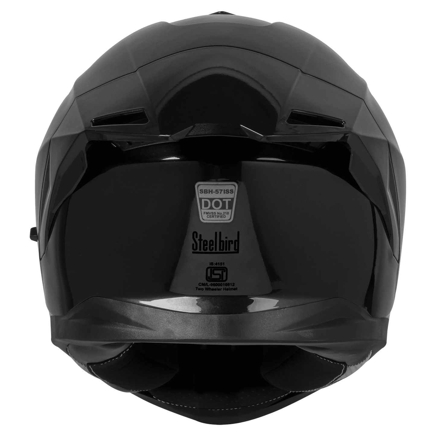 Steelbird Sbh 57 Fighter Matt Black Full Face Helmet