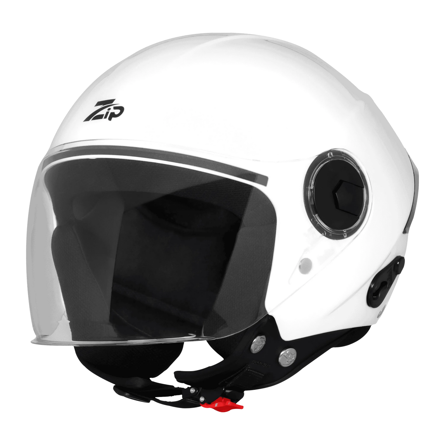 Steelbird Sbh 64 Zip Rf White Half Face Helmet