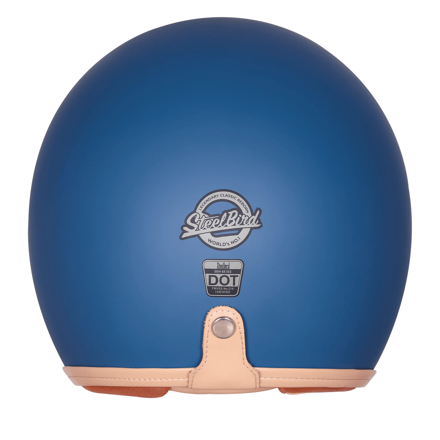 Steelbird Sbh 68 Vintage Matt Squadron Blue Half Face Helmet