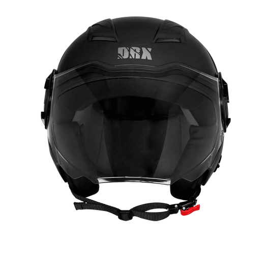 Steelbird Sbh 73 Drx Black Half Face Helmet