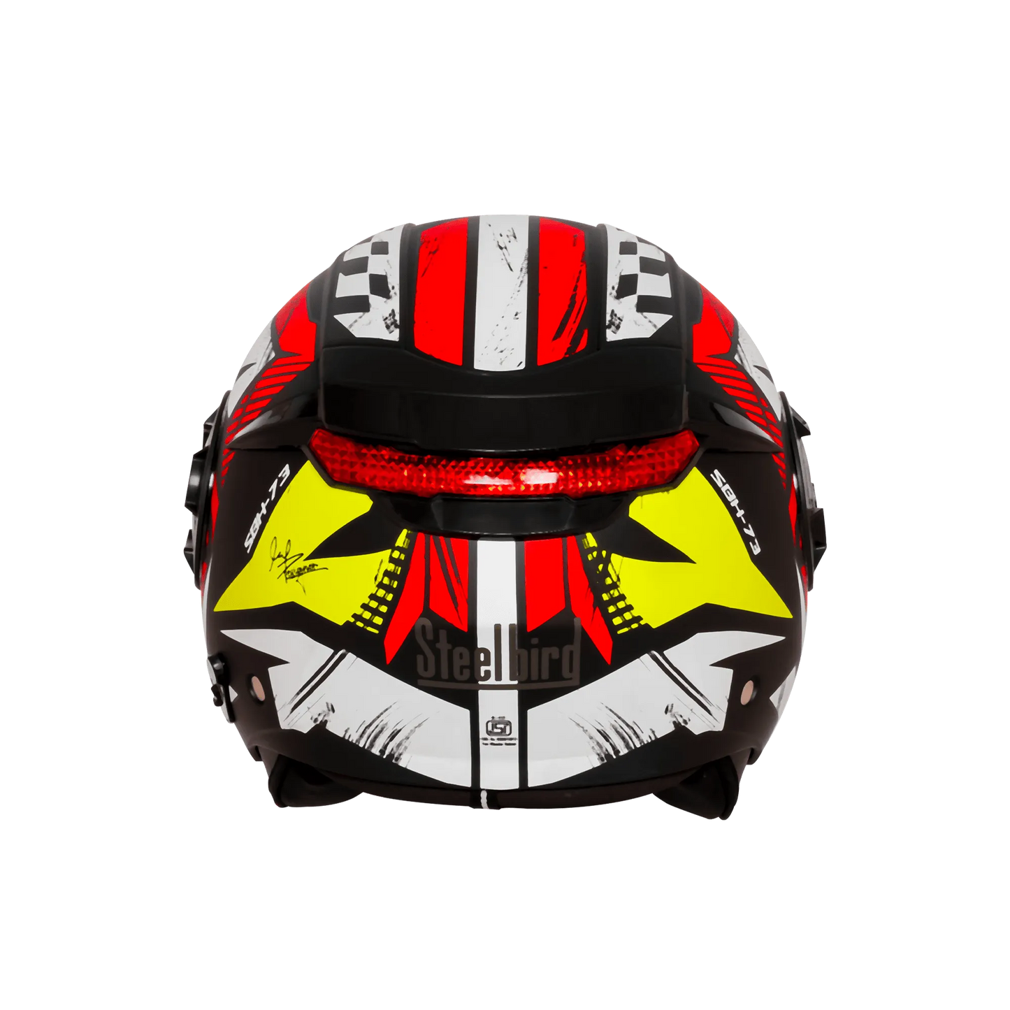 Steelbird Sbh 73 Drx Rf Core Black Red Half Face Helmet