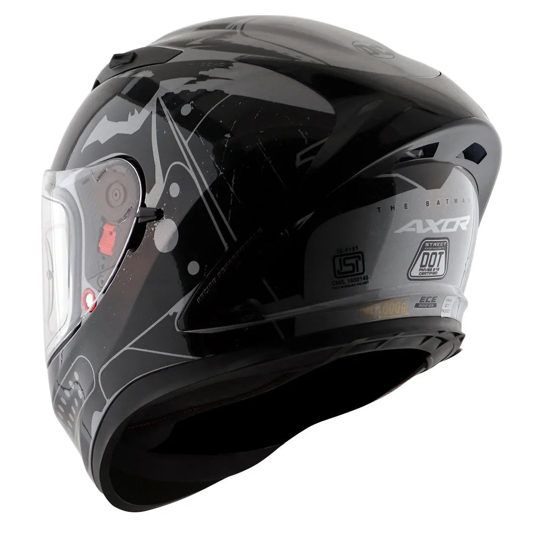 AXOR Street Dc Batman Anthracite Black Full Face Helmet