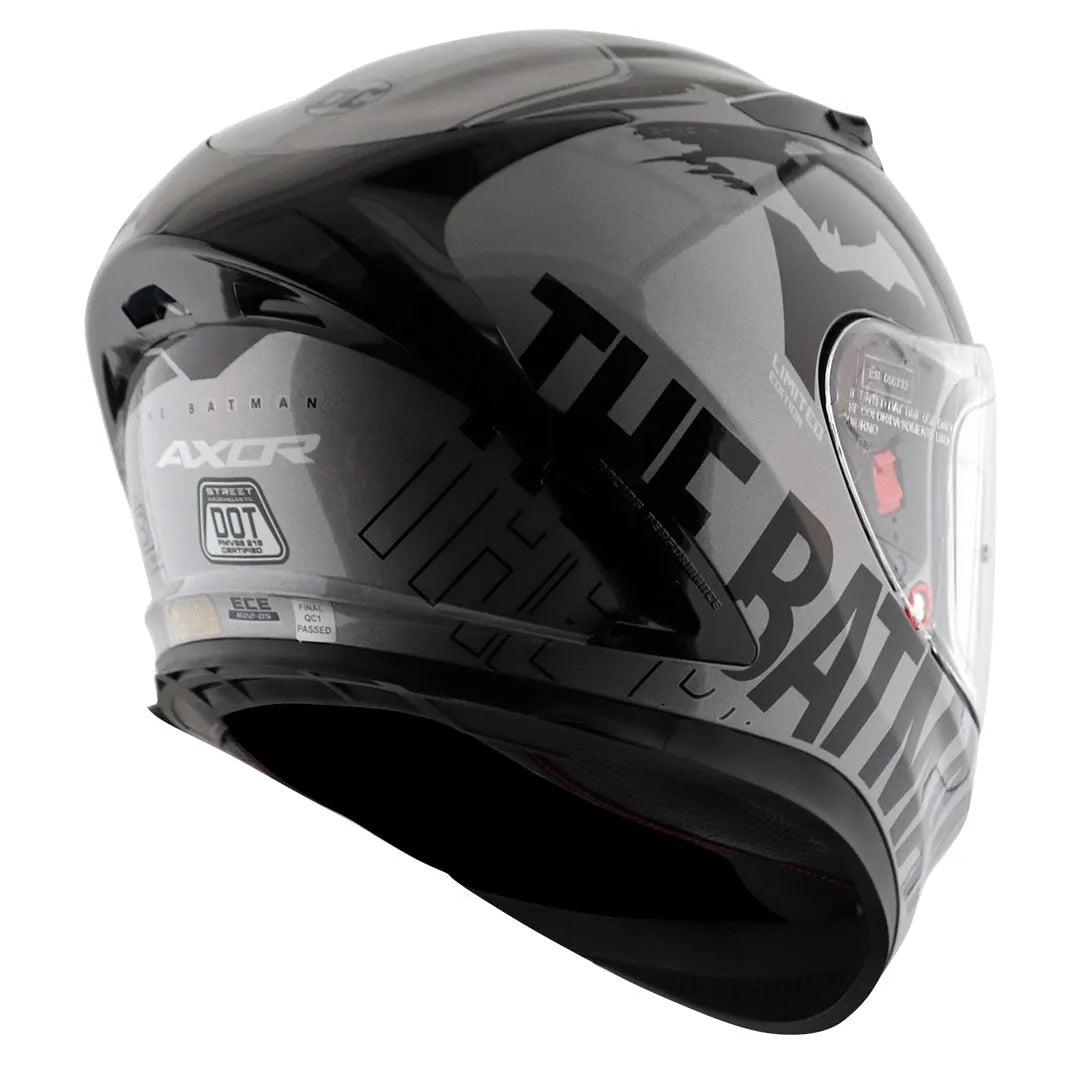 AXOR Street Dc Batman Anthracite Black Full Face Helmet