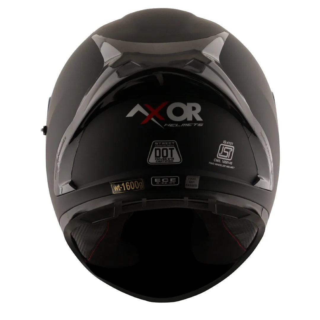 AXOR Street Dull Black Full Face Helmet