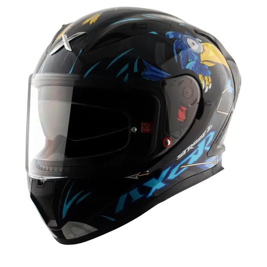 AXOR Street Zazu Black Blue Full Face Helmet