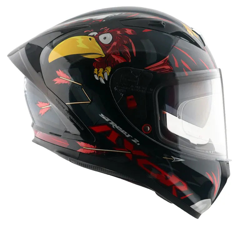 AXOR Street Zazu Black Red Full Face Helmet