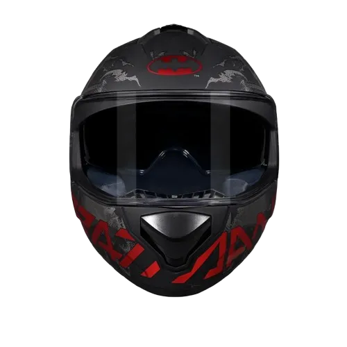 Studds Drifter Batman Edition Black Red N4 Full Face Helmet