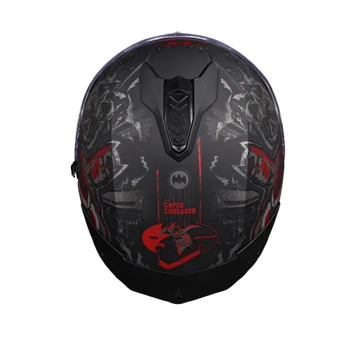 Studds Drifter Batman Edition Black Red N4 Full Face Helmet