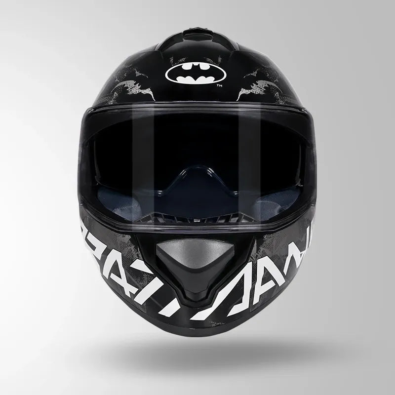 Studds Drifter Batman Edition Black Silver Full Face Helmet