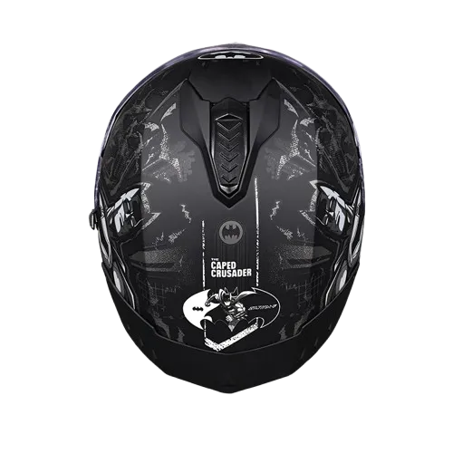 Studds Drifter Batman Edition Black Silver N4 Full Face Helmet