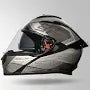 STUDDS Drifter D6 Rebellion Matt Black N5 Full Face Helmet
