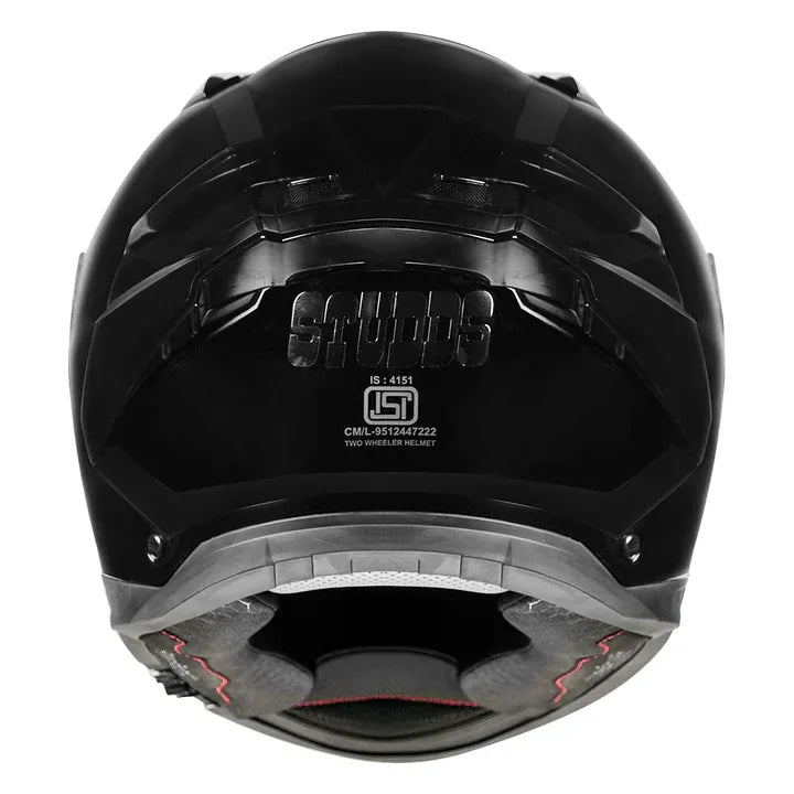 STUDDS HELIOS BLACK FULL FACE HELMET PINLOCK READY