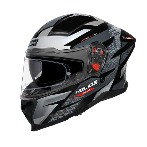 Studds Helios D2 Black N4 Full Face Helmet