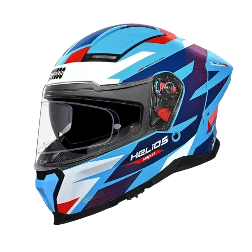 Studds Helios D2 Blue N2 Full Face Helmet