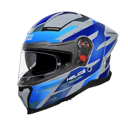 Studds Helios D2 Grey Chameleon N1 Full Face Helmet