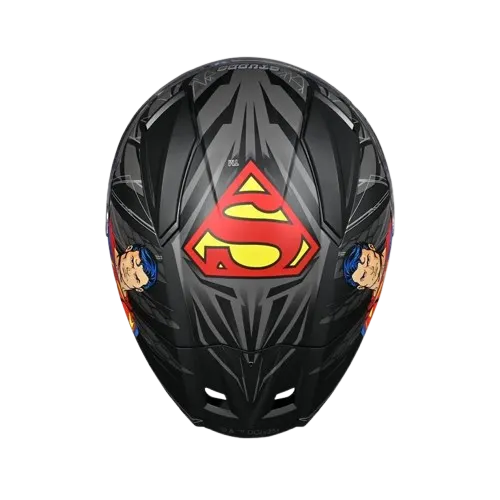 Studds Helios Superman Edition Black Blue Full Face Helmet