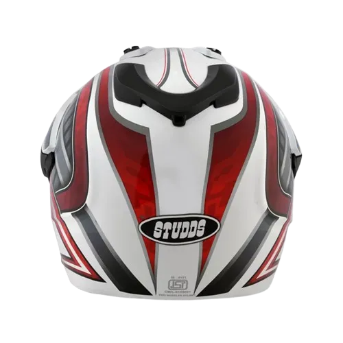 STUDDS Motocross D2 White N2 Or Off Road Helmet