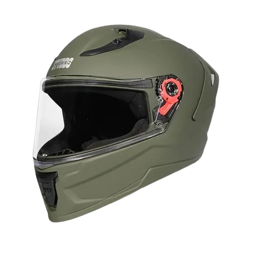 STUDDS Raider Super Military Green Full Face Helmet