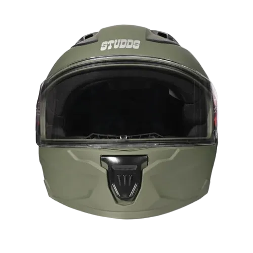STUDDS Raider Super Military Green Full Face Helmet