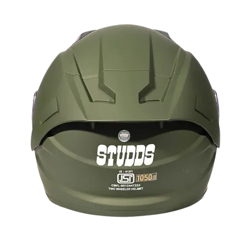 STUDDS Raider Super Military Green Full Face Helmet
