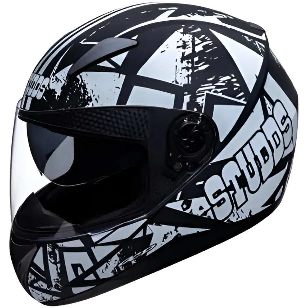 STUDDS Shifter D4 Matt Black N6 Full Face Helmet