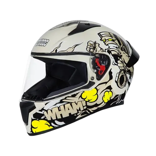 STUDDS Thunder D10 White N5 Full Face Helmet