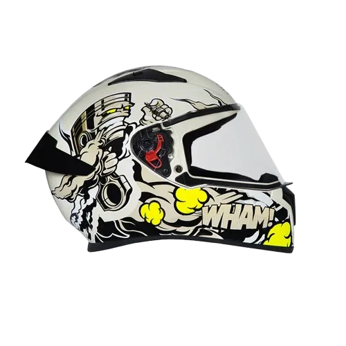 STUDDS Thunder D10 White N5 Full Face Helmet