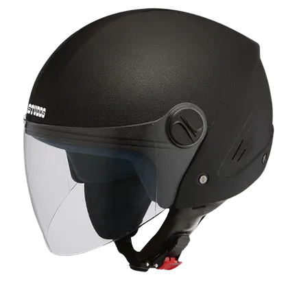 STUDDS Track Black Half Face Helmet