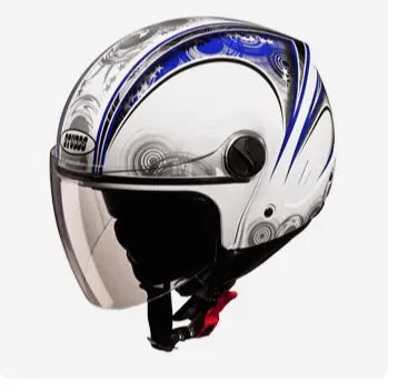 STUDDS Track D1 White N1 Half Face Helmet