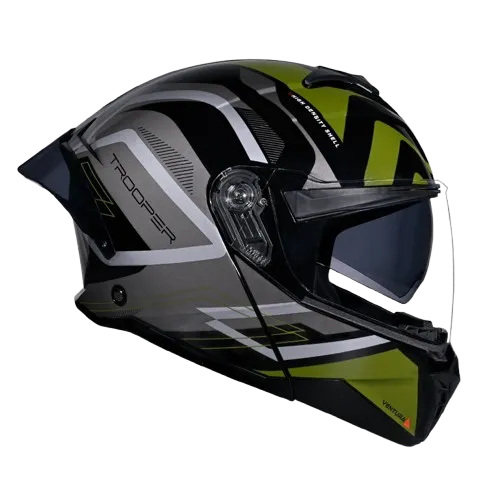 STUDDS Trooper D3 Black N3 Full Face Helmet