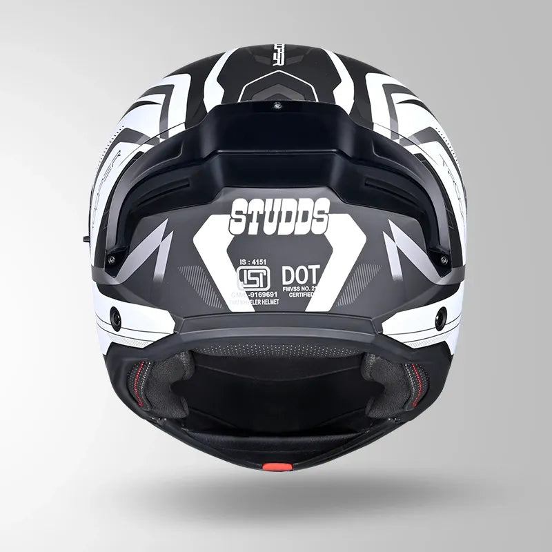 Studds Trooper D3 Matt Black N10 Full Face Helmet