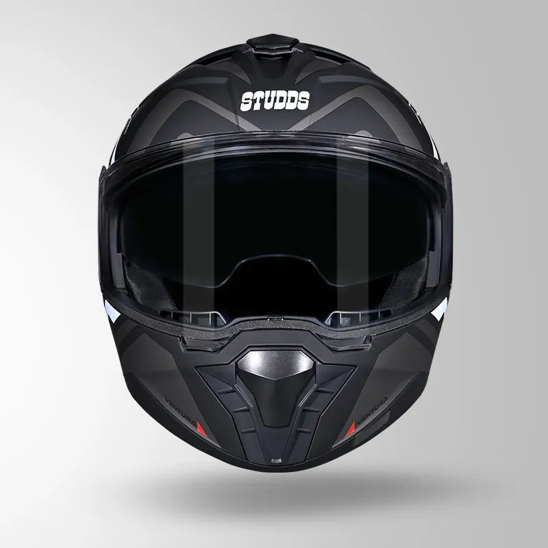 Studds Trooper D3 Matt Black N10 Full Face Helmet