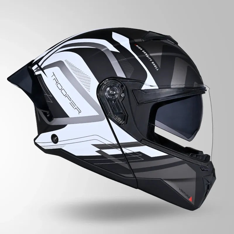 Studds Trooper D3 Matt Black N10 Full Face Helmet