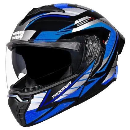 Studds Trooper Race D4 Black Gray N1 Full face Helmet