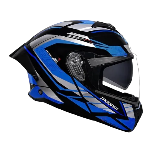 Studds Trooper Race D4 Black Gray N1 Full face Helmet