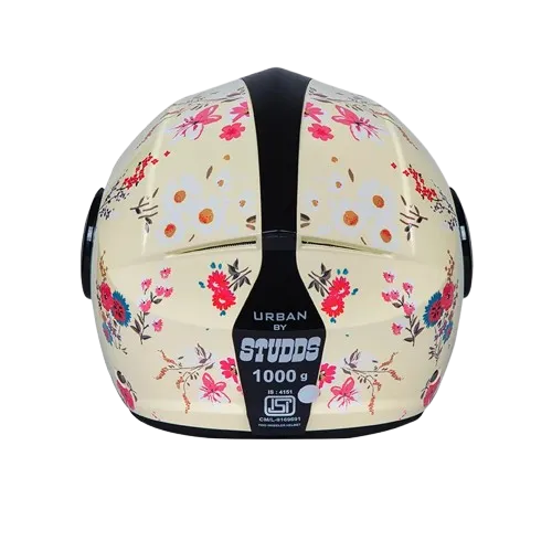 Studds Urban Super D2 Yellow Flwr Half Face Helmet