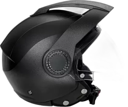 STUDDS Suburban Black Half Face Helmet