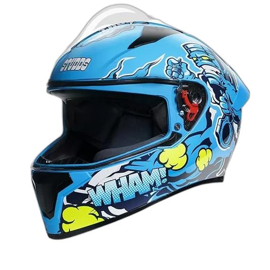 STUDDS Thunder D10 Spoiler Blue N1 Full Face Helmet