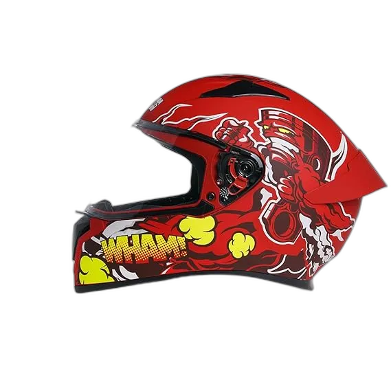 STUDDS Thunder D10 Spoiler Matt Red Full Face Helmet