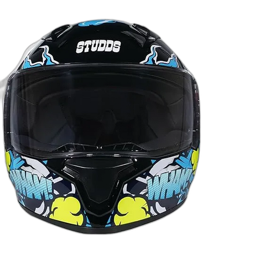 STUDDS Thunder D10 Black N1 Full Face Helmet
