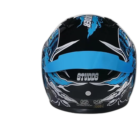 STUDDS Thunder D10 Black N1 Full Face Helmet