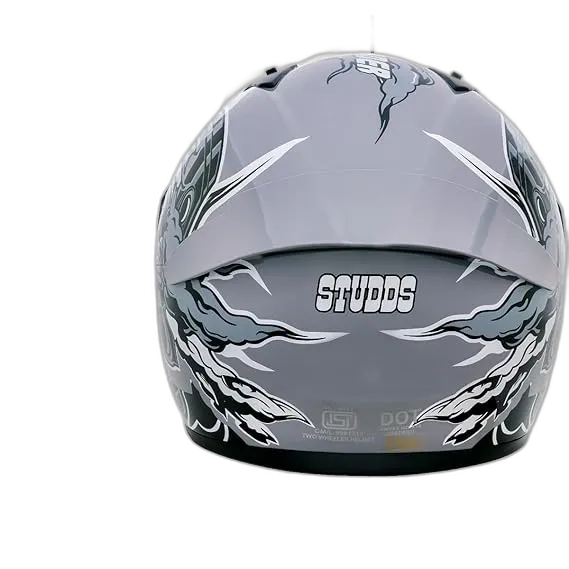 STUDDS Thunder D10 Grey N4 Full Face Helmet