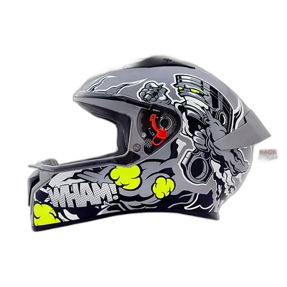 STUDDS Thunder D10 Grey N4 Full Face Helmet