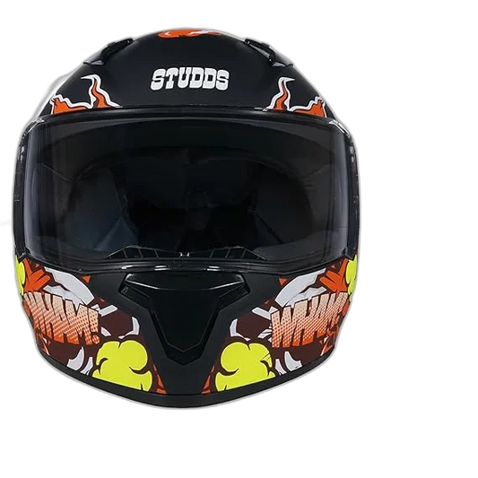 STUDDS Thunder D10 Matt Black N10 Full Face Helmet