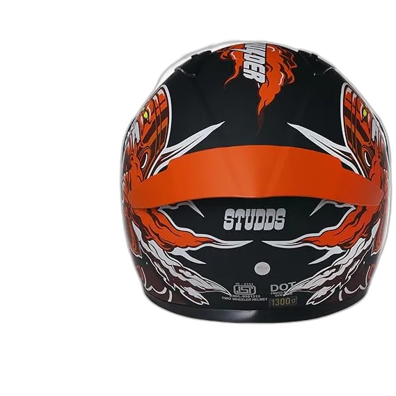 STUDDS Thunder D10 Matt Black N10 Full Face Helmet