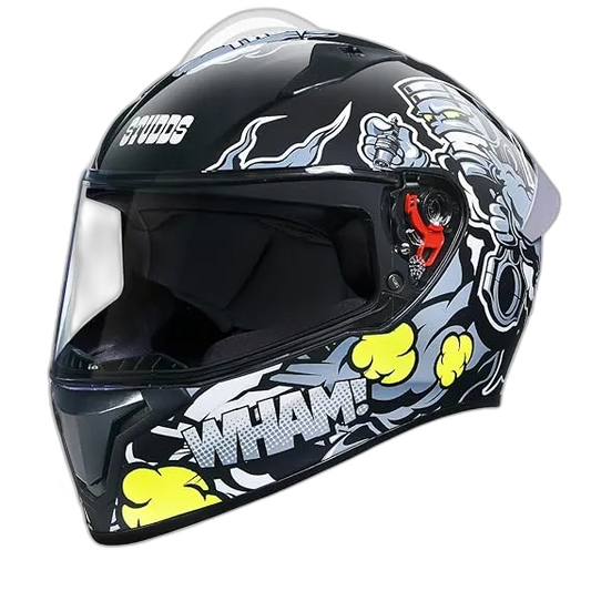 STUDDS Thunder D10 Matt Black N4 Full Face Helmet