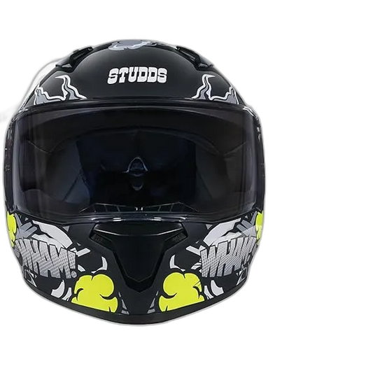 STUDDS Thunder D10 Matt Black N4 Full Face Helmet