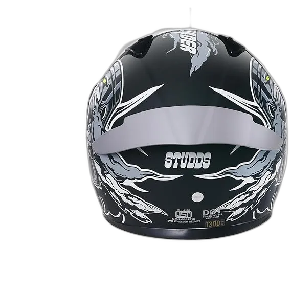 STUDDS Thunder D10 Matt Black N4 Full Face Helmet