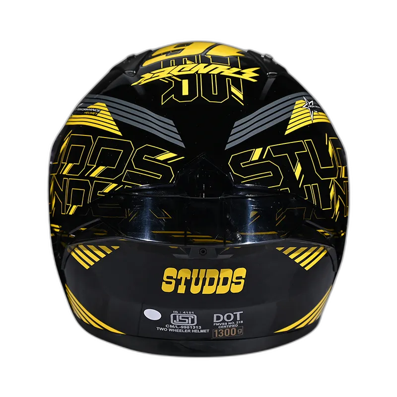 STUDDS Thunder D10 Matt Black N5 Full Face Helmet