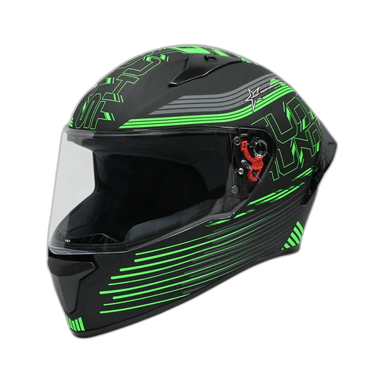 STUDDS Thunder D10 Matt White N1 Full Face Helmet